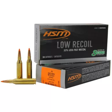 HSM 24318N Low Recoil 243 Win 85 gr Orange Polymer Tip 20 Per Box/ 25 Case