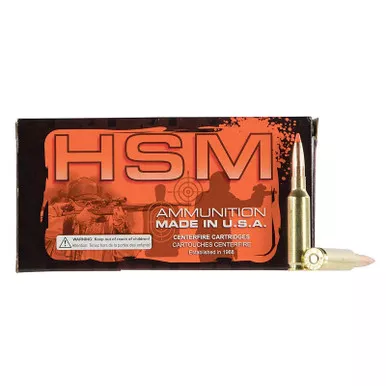 HSM 3082N Match 308 Win 168 gr Sierra MatchKing BTHP 20 Per Box/ 25 Case