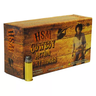 HSM 38401N Cowboy Action 38-40 Win 180 gr Round Nose Flat Point 50 Per Box/ 10 Case