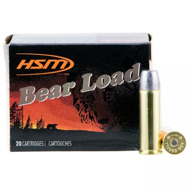 HSM 454C4N Bear Load 454 Casull 325 gr Wide Flat Nose 50 Per Box/ 10 Case
