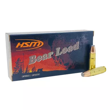 HSM 458SOCOM1N Bear Load 458 SOCOM 350 gr Jacketed Flat Point 20 Per Box/ 25 Case