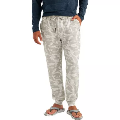 HUK Men's Leeward Printed Fleece Seagull Camo Joggers (H2000283-059)