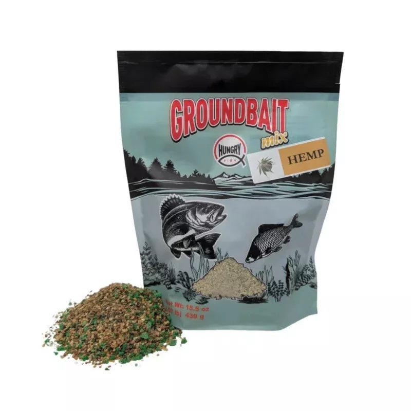 HungryFish GroundBait Mix – (Hemp) 15.5oz