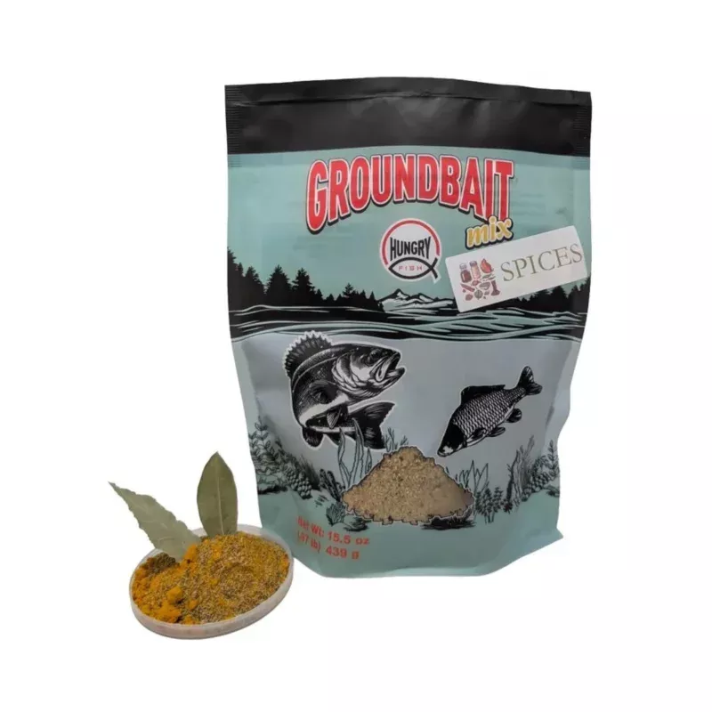 HungryFish GroundBait Mix – (Spices ) 15.5oz