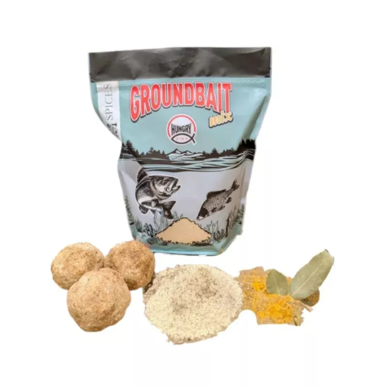 HungryFish GroundBait Mix – ( Spices ) 2 lb