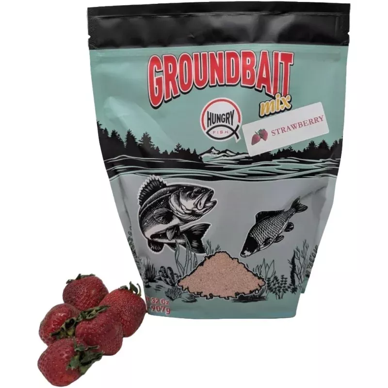 HungryFish GroundBait Mix –(Strawberry ) 2 lb