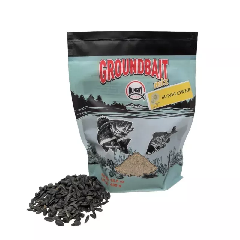 HungryFish GroundBait Mix – (Sunflower) 15.5oz