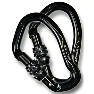 Hunter Safety System HSS-2CAR Carabiner, Black, 2 Pack