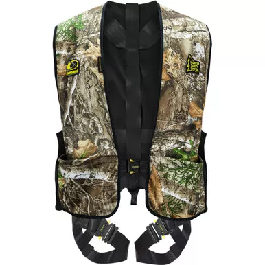 Hunter Safety System Treestalker Harness with ElimiShield, Realtree Edge Camo
