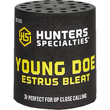 Hunters Specialties HS-00166 Young Doe Estrus Bleat Can, Black