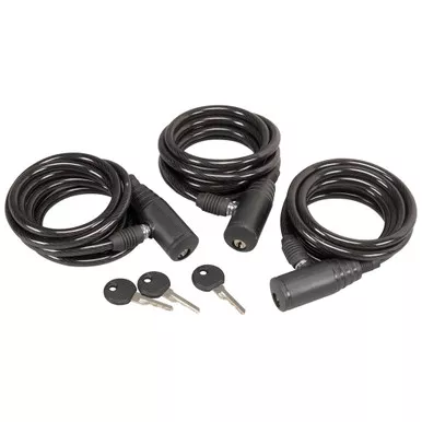 Hunters Specialties HS-00608 Cable Lock, Black, 3 Pack