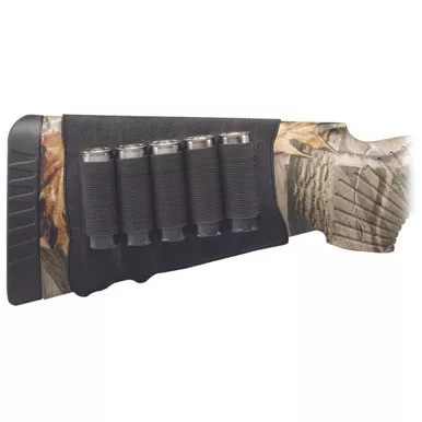 Hunters Specialties HS-00685 Butt Stock Shell Holder, Shotgun, Black