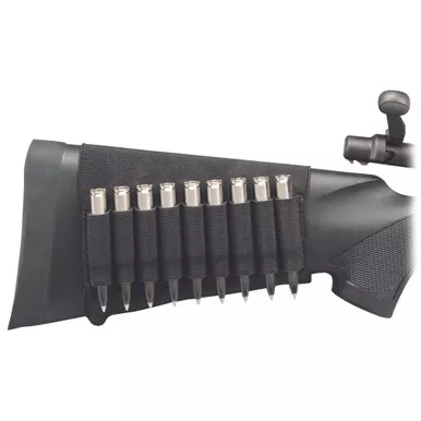 Hunters Specialties HS-00687 Butt Stock Shell Holder, Rifle, Black