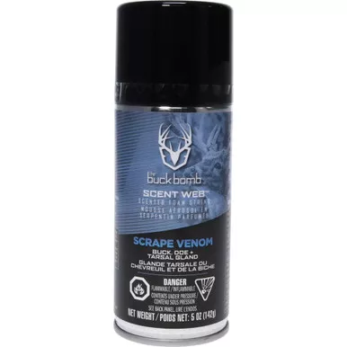 Hunters Specialties HS-BB-SW-SCRPVEN Scent Web Foam Spray Scrape Venom, Black