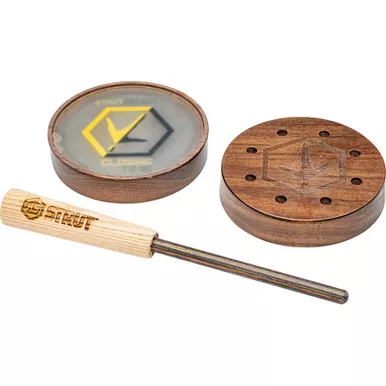 Hunters Specialties HS-STR-100166 Strut Select Turkey Call Closing Time Glass Pan Call, Wood