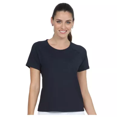 IBKUL Women's Solid Short Sleeve Crew Neck (85000)