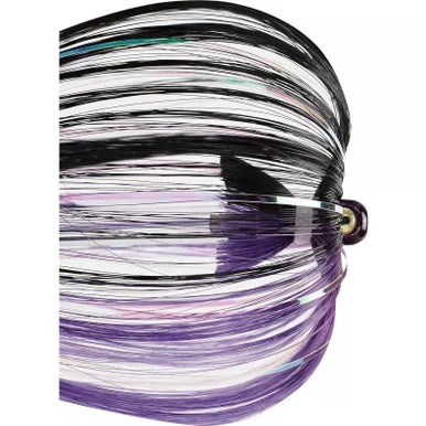 ILAND Witch 1/2 Oz Purple Head/Black/Plum/Flash Trolling Skirts (IW126F-BK/PL)