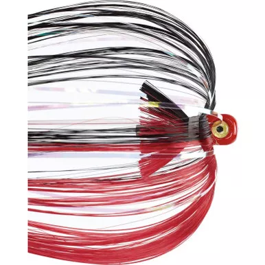 ILAND Witch 1/4 Oz Red Head/Black/Red/Flash Trolling Skirts (IW143F-BK/RD)