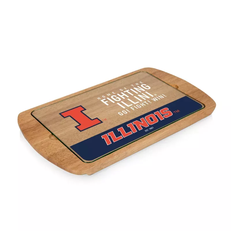 Illinois Fighting Illini – Billboard Glass Top Serving Tray
