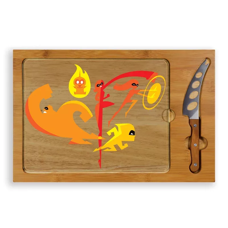 The Incredibles – Icon Glass Top Cutting Board & Knife Set