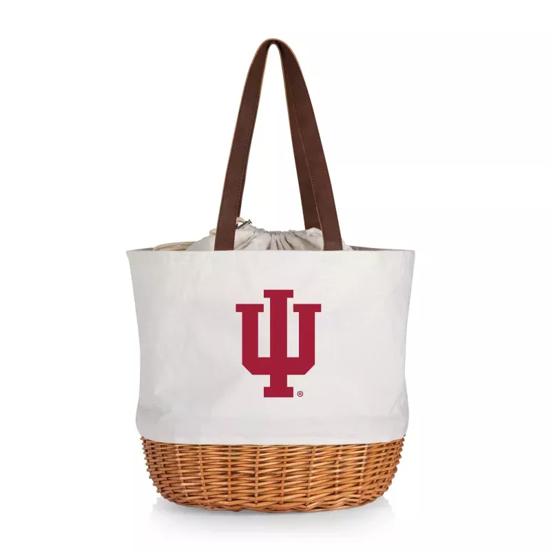 Indiana Hoosiers – Coronado Canvas and Willow Basket Tote