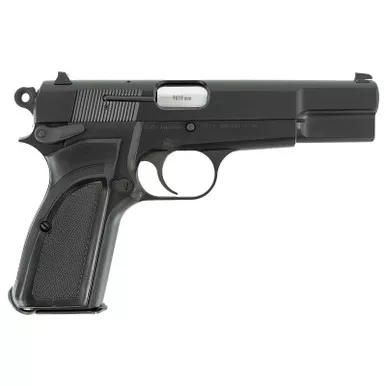 Inglis 12000000 L9A1 Full Size Frame 9mm Luger 15+1 4.70" Hard Chrome Plated Stainless Steel Barrel, Black Cerakote Steel Serrated Slide, Black Cerakote Steel Frame, Black Plastic Grip