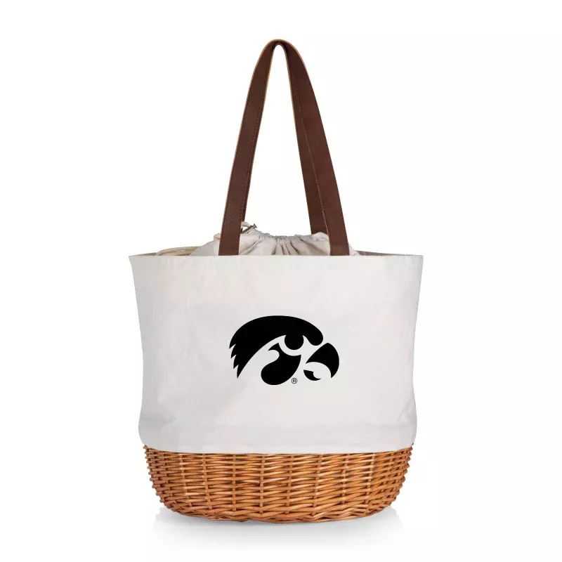 Iowa Hawkeyes – Coronado Canvas and Willow Basket Tote