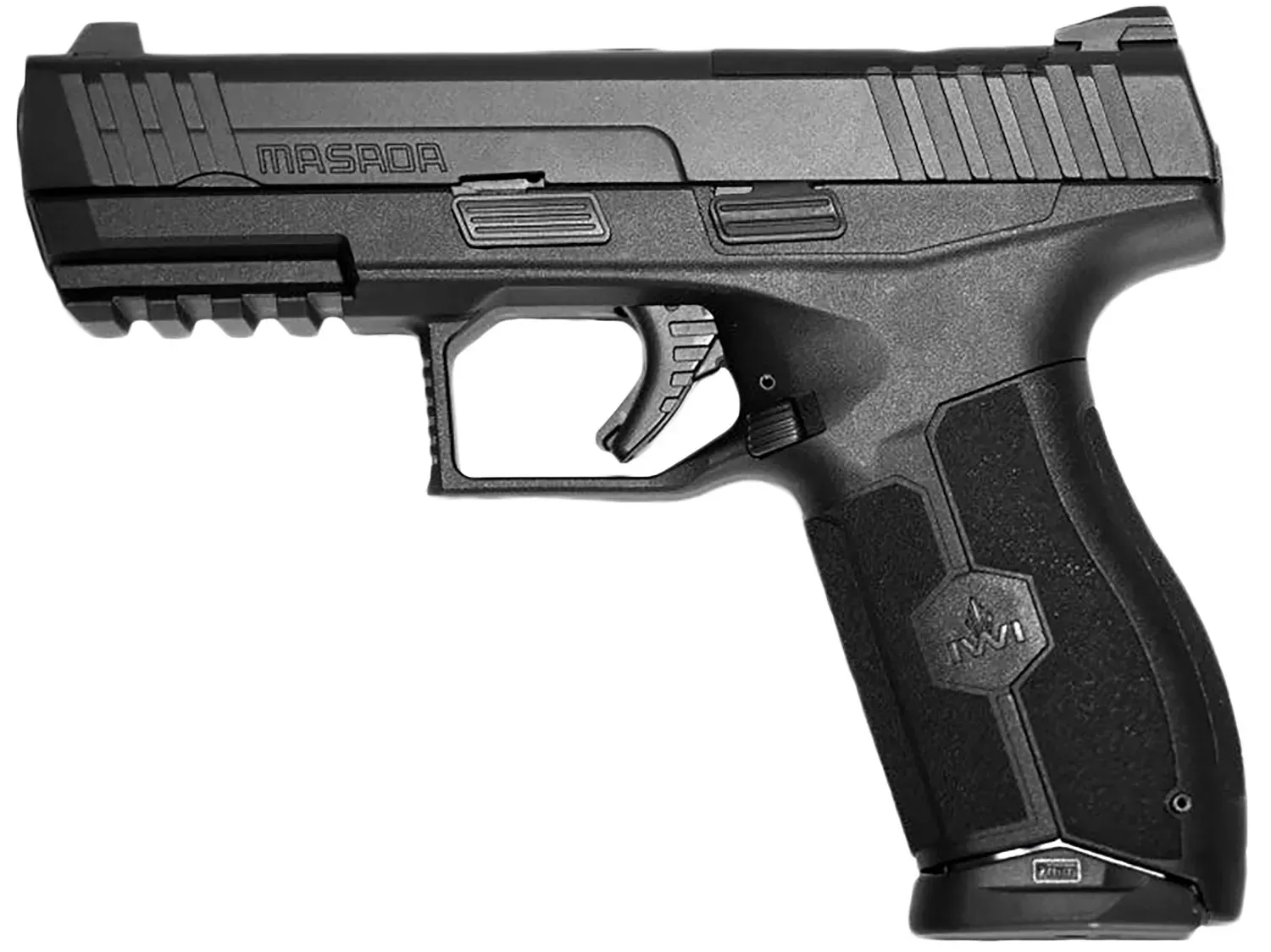 IWI MASADA 9mm 10+1 4.10" Steel Barrel/Slide Polymer Frame Night Sights Optic Ready Interchangeable Backstrap Black M9ORP10NS