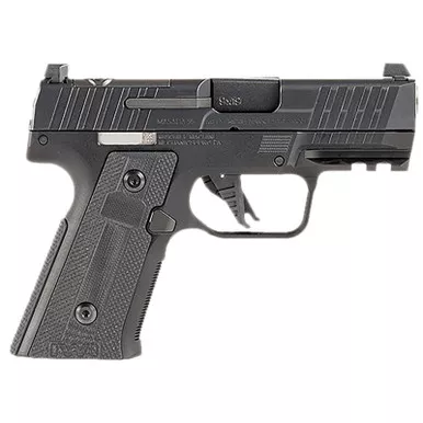 IWI US M9SLIM10CE MASADA Slim Commander Elite Compact Frame 9mm Luger 10+1 3.40" Black Button-Rifled Barrel, Black Optic Ready/Serrated Steel Slide, Black Aluminum Frame w/Picatinny Rail, Polymer Grip
