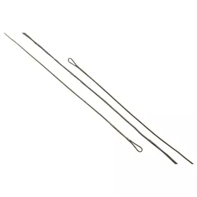 J and D Custom Strings Teardrop Bowstring B50, 36 Inches, Black, 16 Strand