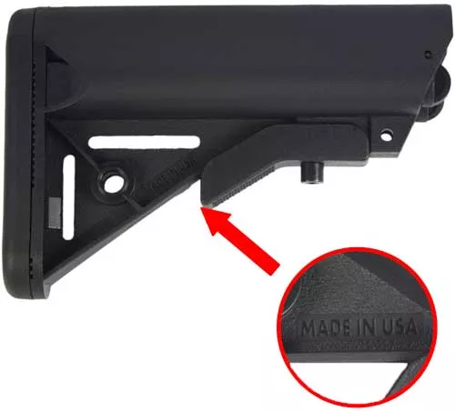 J&e 3rd Gen Armory Sopmod - Ar15 Buttstock Black