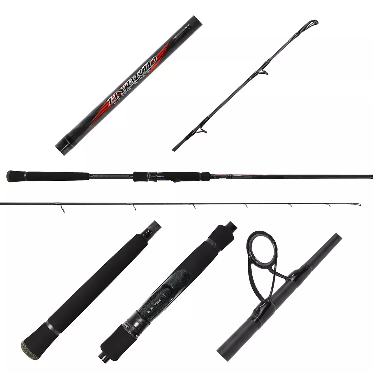Jigging World Hybrid Nano Carbon Spinning Rod - 7' Medium