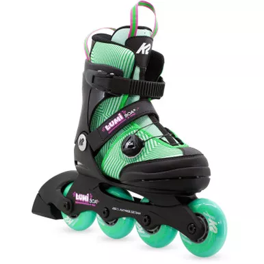 K2 SKATES Youth Lumi BOA Watermelon Adjustable Inline Skates (SK26219100)