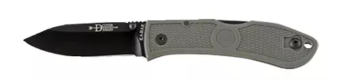 Ka-Bar Dozier Hunter 3″ Folding Drop Point Plain Japanese AUS-8A SS Blade Zytel Foliage Green Handle