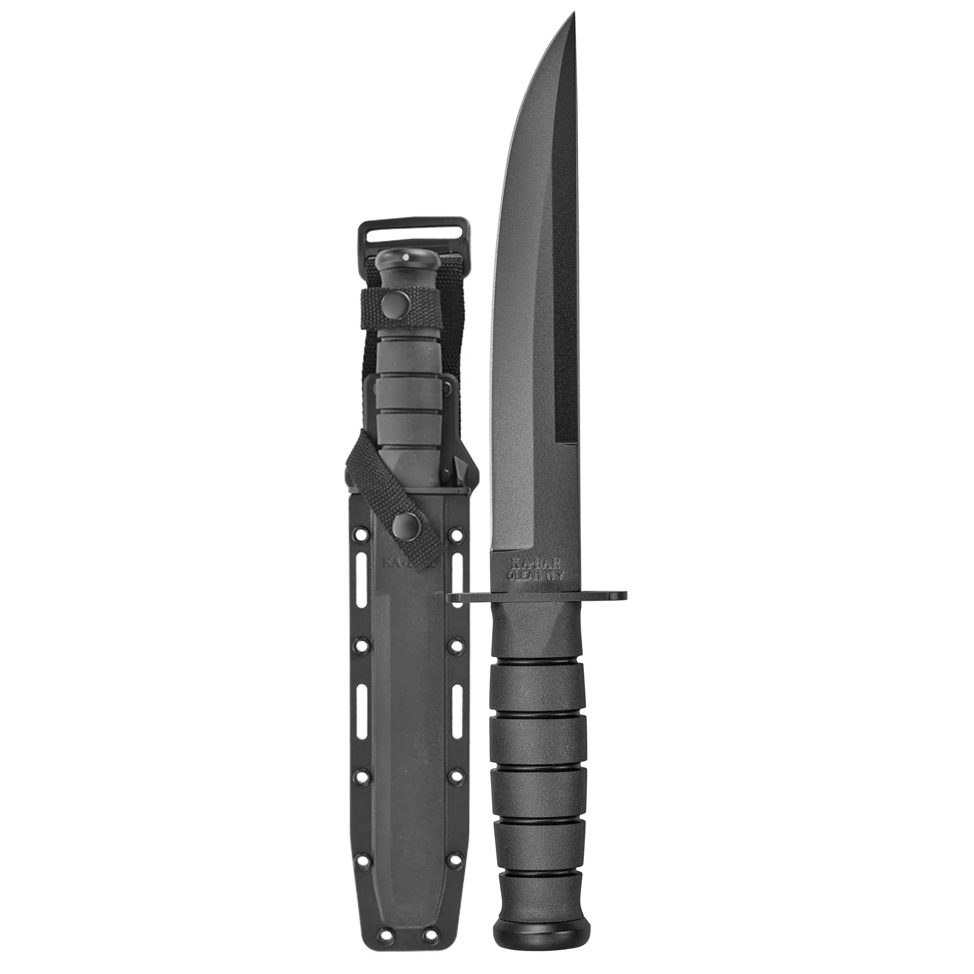Ka-bar Modified Tanto 8" Plain - Edge Blade W/hard Plastic Shth