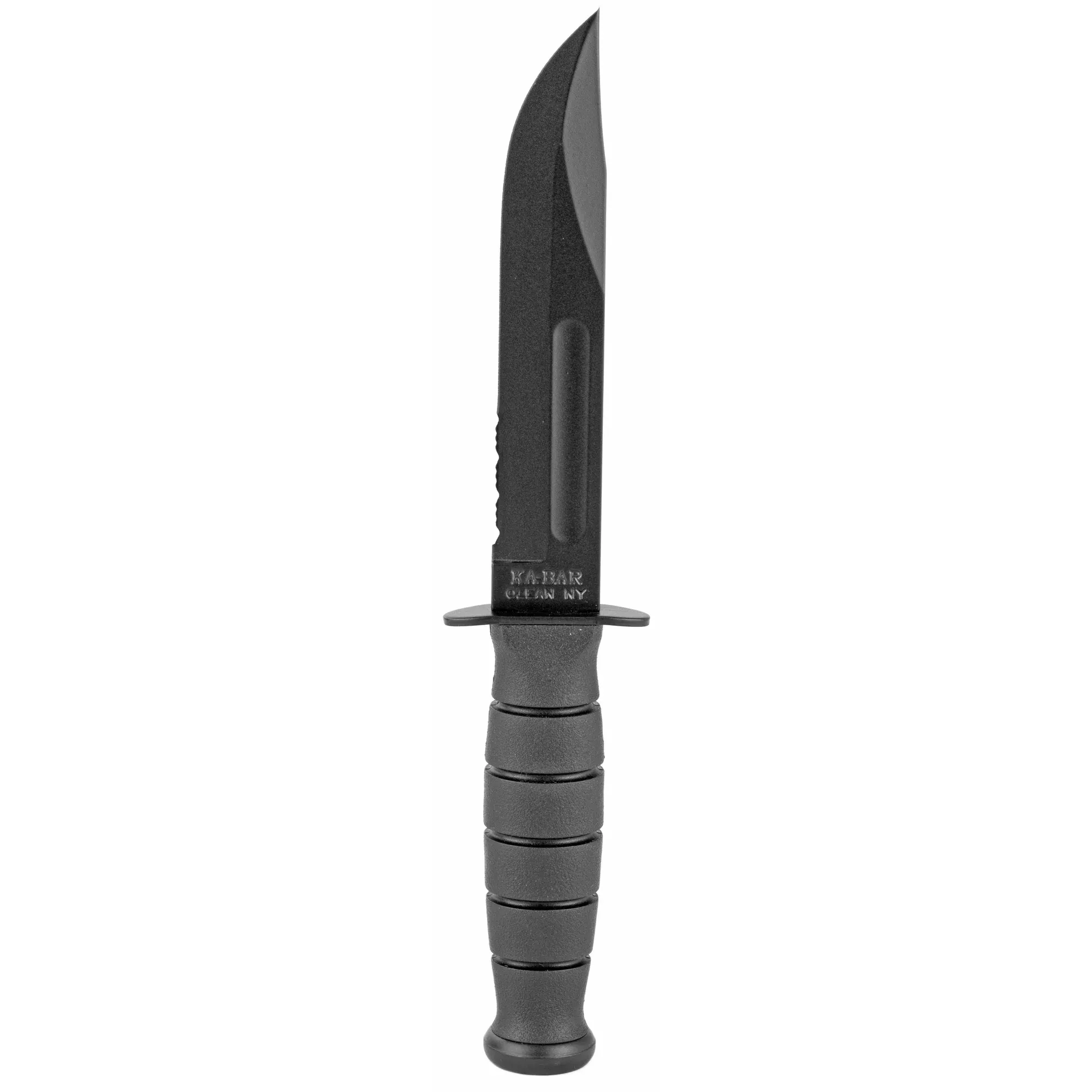 Ka-bar Short Ka-bar 5.25″ W/ – Plastic Sheath Serrated Edge!