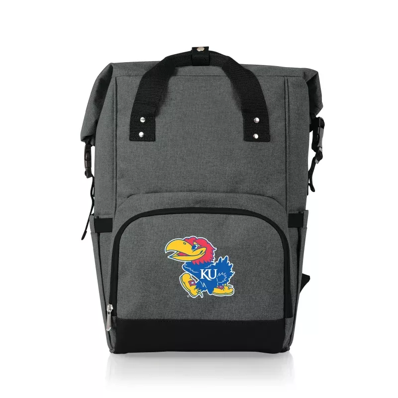 Kansas Jayhawks – On The Go Roll-Top Backpack Cooler