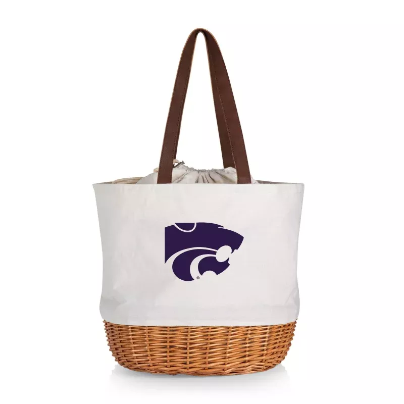 Kansas State Wildcats – Coronado Canvas and Willow Basket Tote