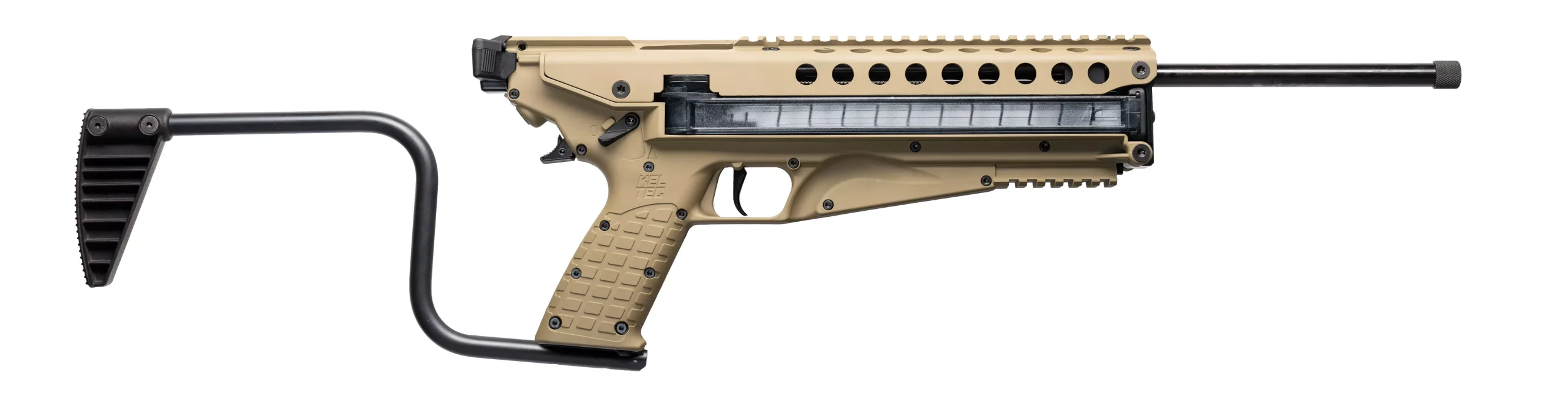 Kel-Tec R50 Semi-auto Rifle 5.7x28MM 16" Threaded Barrel Adj Sights Side-Folding Wire Stock Green R50GRN