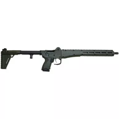 Kel-Tec SUB2K9GLKGRN SUB2000 Gen3 9mm Luger 15+1 16.15" Black Steel Threaded Barrel, Green Picatinny Rail Aluminum Receiver, M-LOK Handguard, Green Synthetic Folding Stock, Black Polymer Grip