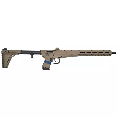 Kel-Tec SUB2K9GLKTAN10 SUB2000 Gen3 9mm Luger 10+1 16.15" Black Steel Threaded Barrel, Tan Picatinny Rail Aluminum Receiver, M-LOK Handguard, Tan Synthetic Folding Stock, Black Polymer Grip