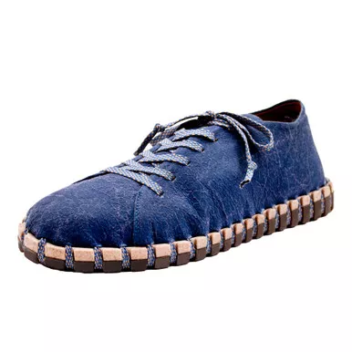 KENGOS Men's Bryce Mushroom Ocean Leather Lace Up Shoe (KM1000M-OCEA)