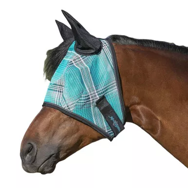 KENSINGTON PROTECTIVE PRODUCTS Fly Mask with Web Trim, Soft Mesh Ears and Forelock Opening, L (KFM521-L)