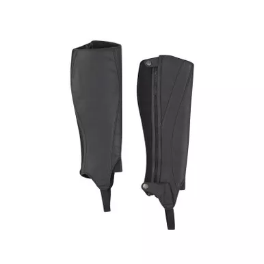 KERRITS Women's Griptek 2.0 Black Regular Horse Riding Half Chap (30448RBLK)