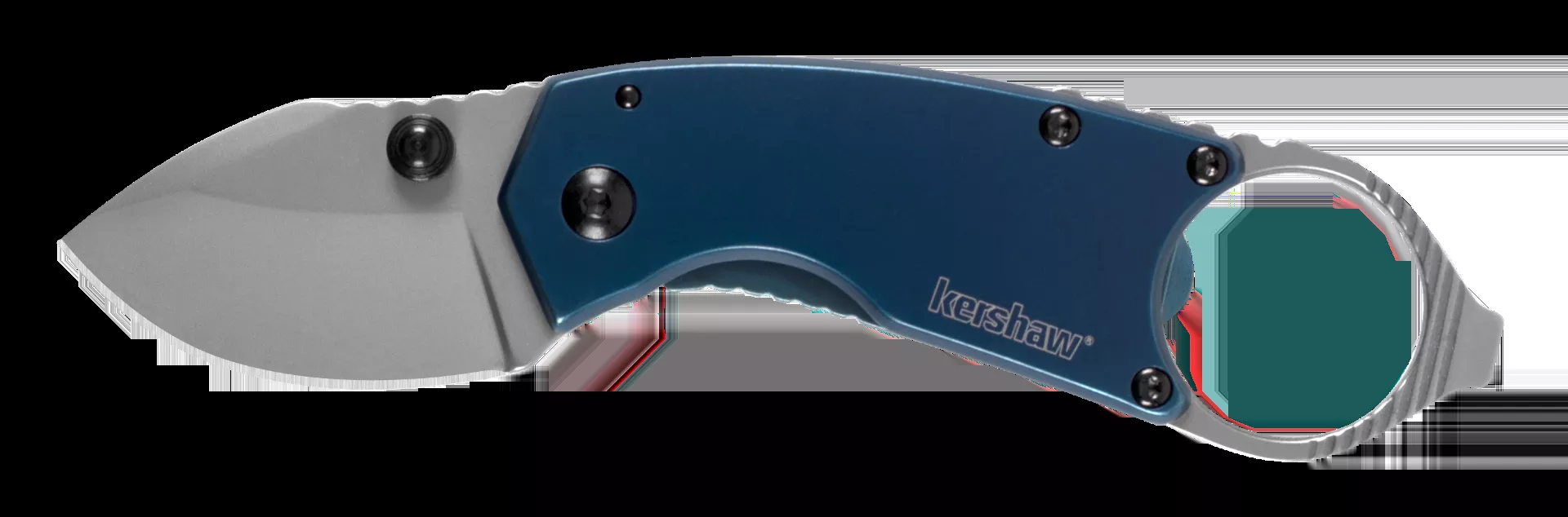 Kershaw Antic 1.70" Folding Drop Point Plain Bead Blasted 8Cr13MoV SS Blade Blue PVD Stainless Steel Handle Includes Pocket Clip 8710
