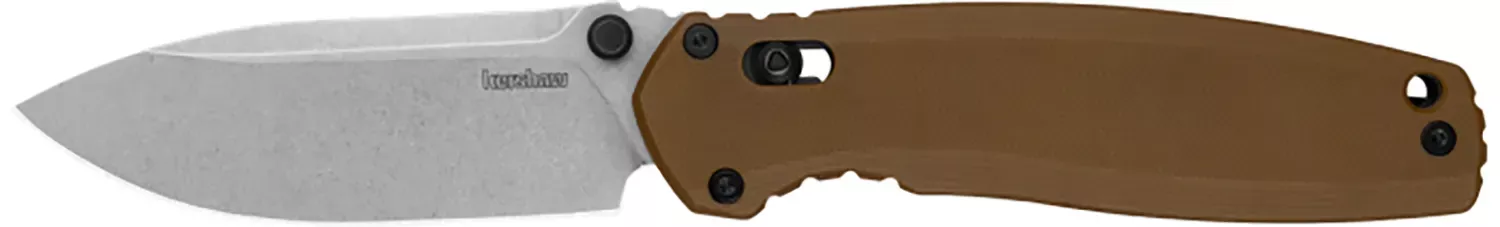 Kershaw Broadside Folding Knife 3.50" D2 G10 Brown Stonewashed 2052
