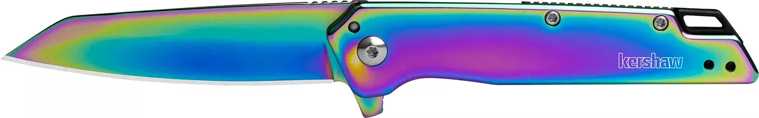 Kershaw Misdirect Folding Knife 3" 4Cr14 SS Rainbow PVD 1365RBW