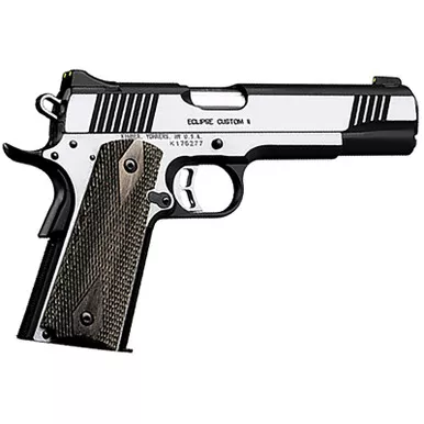 Kimber Mfg.,inc 3200122CA Eclipse Custom II (CA) 10mm 8+1 5 Brush Polished Front Serrations Stainless Steel Slide Laminated Gray/Black Double Diamond Grip