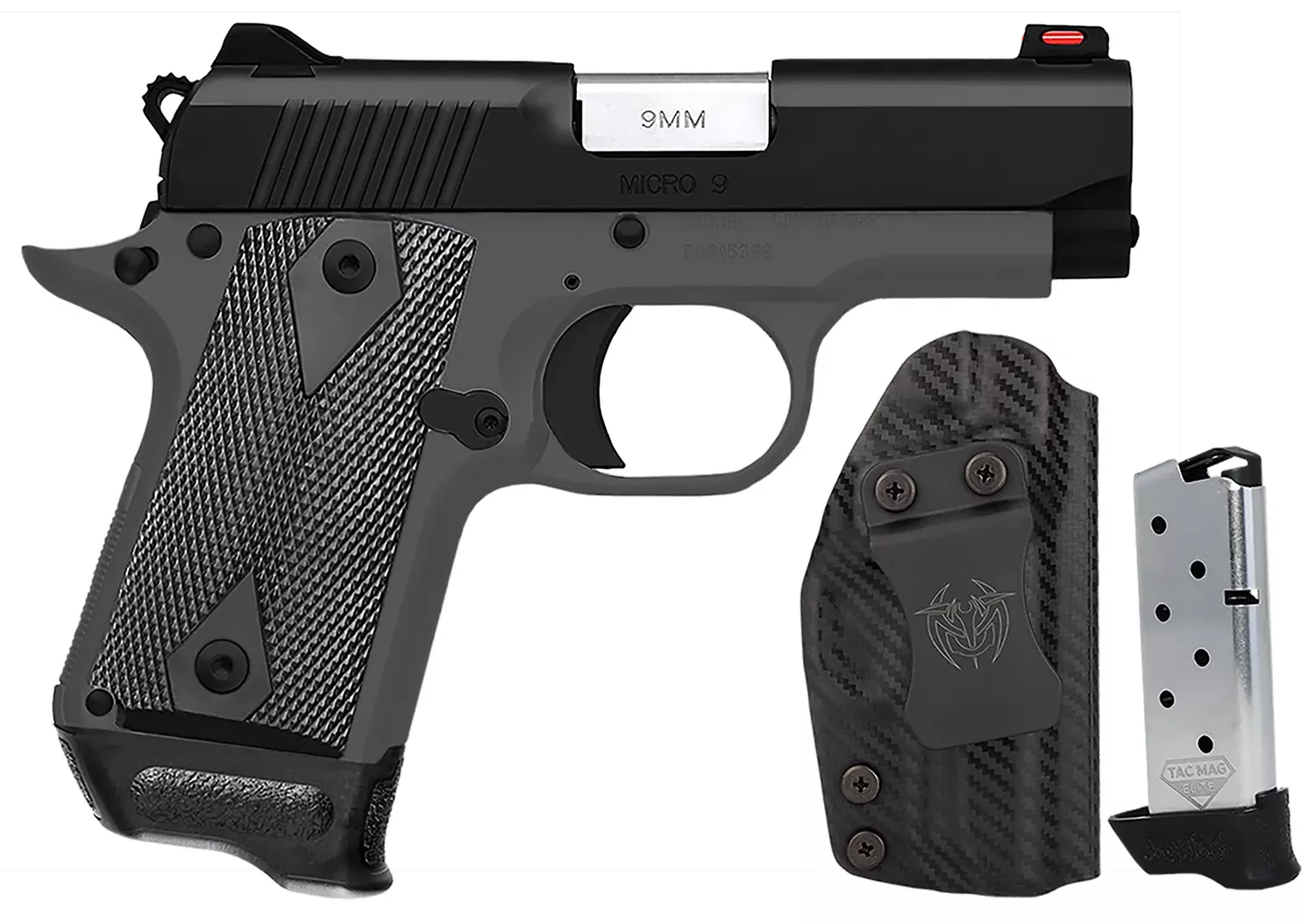 Kimber Mfg, Inc Micro 9 Shadow Ghost RTC-K Bundle 9mm Luger Pistol Micro Frame 7+1 3.15" 3300257