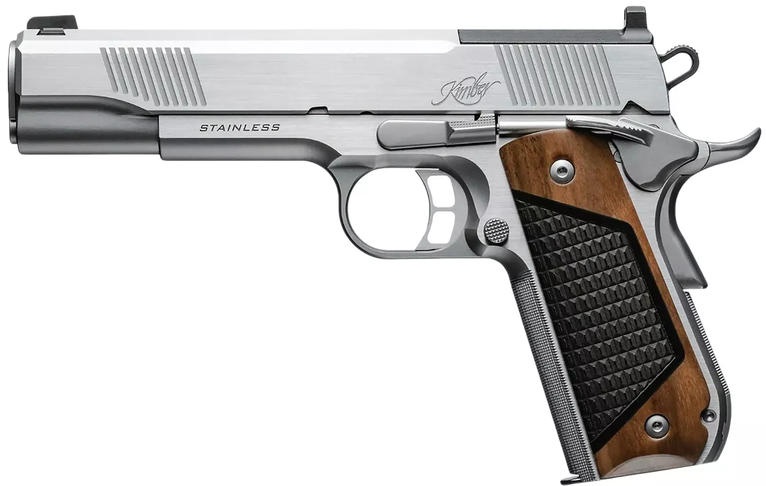 Kimber Stainless II 45 ACP Pistol 5" Stainless/Walnut/Black 3200402